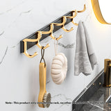 SOGA 41cm Wall Mounted Towel Rack Space-Saving Hanger Organiser with Durable Hooks - Cafe Supply