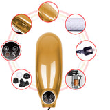 SOGA 2X  6 Heads Portable Handheld Massager Soothing Stimulate Blood Flow Shoulder Yellow