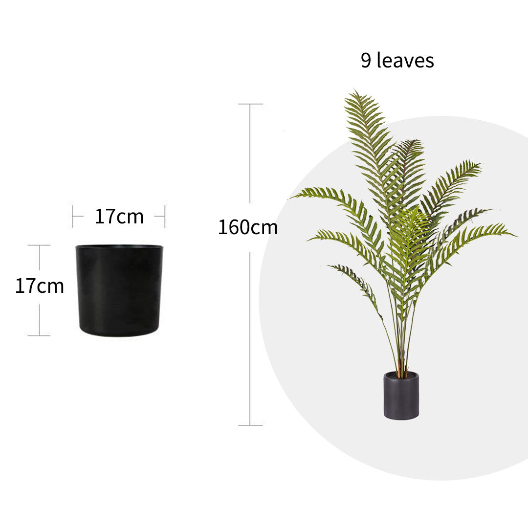 SOGA 160cm Green Artificial Indoor Rogue Areca Palm Tree Fake Tropical Plant Home Office Decor - Cafe Supply