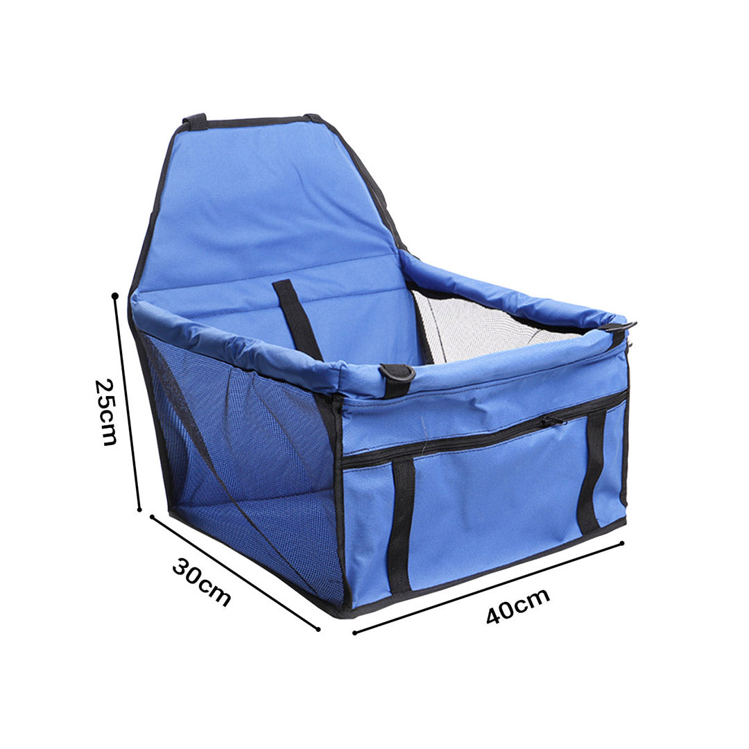 SOGA 2X Waterproof Pet Booster Car Seat Breathable Mesh Safety Travel Portable Dog Carrier Bag - Cafe Supply