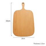 SOGA 33cm Brown Rectangle Wooden Serving Tray Chopping Board Paddle with Handle Home Decor - Cafe Supply