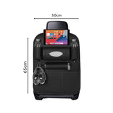 SOGA PVC Leather Car Back Seat Storage Bag Multi-Pocket Organizer Backseat and iPad Mini Holder Black - Cafe Supply