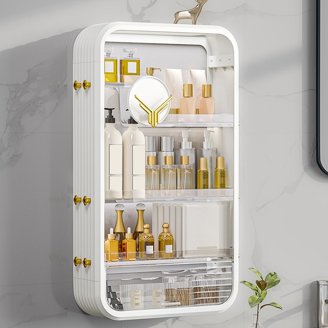 SOGA White Multi Tier Cosmetic Storage Rack Bathroom Vanity Tray Display Stand Organiser - Cafe Supply