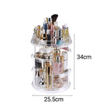 SOGA 2X 360 Degree Rotating Makeup Organiser Cosmetics Holder Display Stand Skincare Home Decor - Cafe Supply