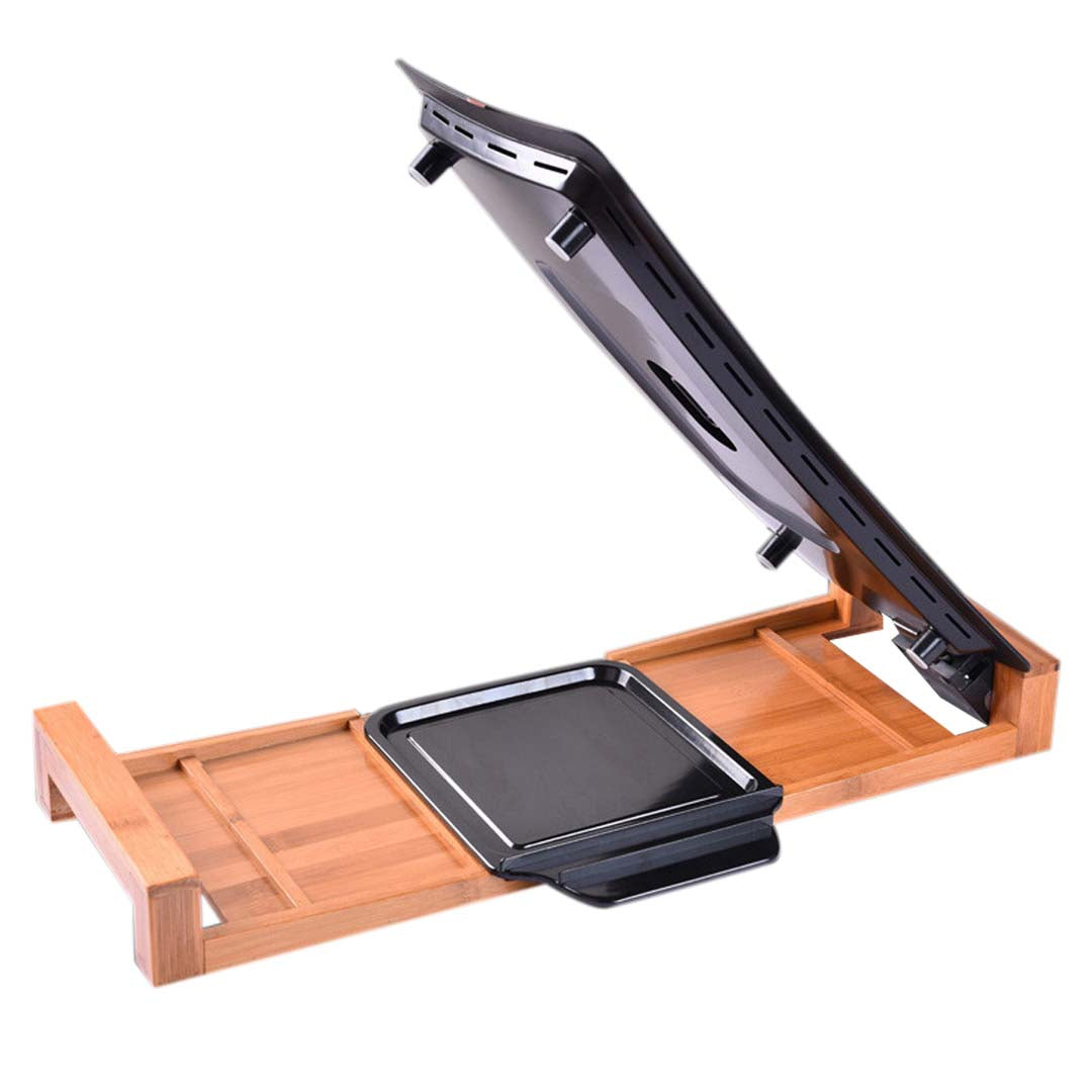 SOGA 2X Electric Ceramic BBQ Grill Non-stick Surface Hot Plate for Indoor & Outdoor Stone - Cafe Supply