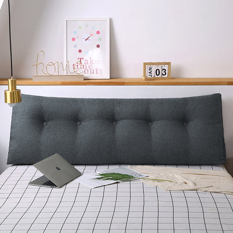 SOGA 2X 180cm Dark Grey Triangular Wedge Bed Pillow Headboard Backrest Bedside Tatami Cushion Home Decor - Cafe Supply