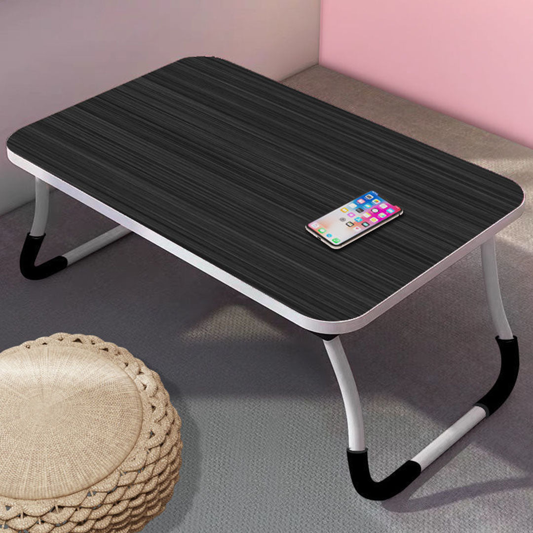 SOGA 2X Black Portable Bed Table Adjustable Foldable Bed Sofa Study Table Laptop Mini Desk Breakfast Tray Home Decor - Cafe Supply