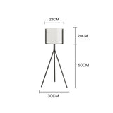 SOGA 80cm Tripod Flower Pot Plant Stand with White Flowerpot Holder Rack Indoor Display - Cafe Supply