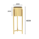 SOGA 2X 60cm Gold Metal Plant Stand with Flower Pot Holder Corner Shelving Rack Indoor Display - Cafe Supply