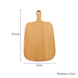 SOGA 26cm Brown Rectangle Wooden Serving Tray Chopping Board Paddle with Handle Home Decor - Cafe Supply