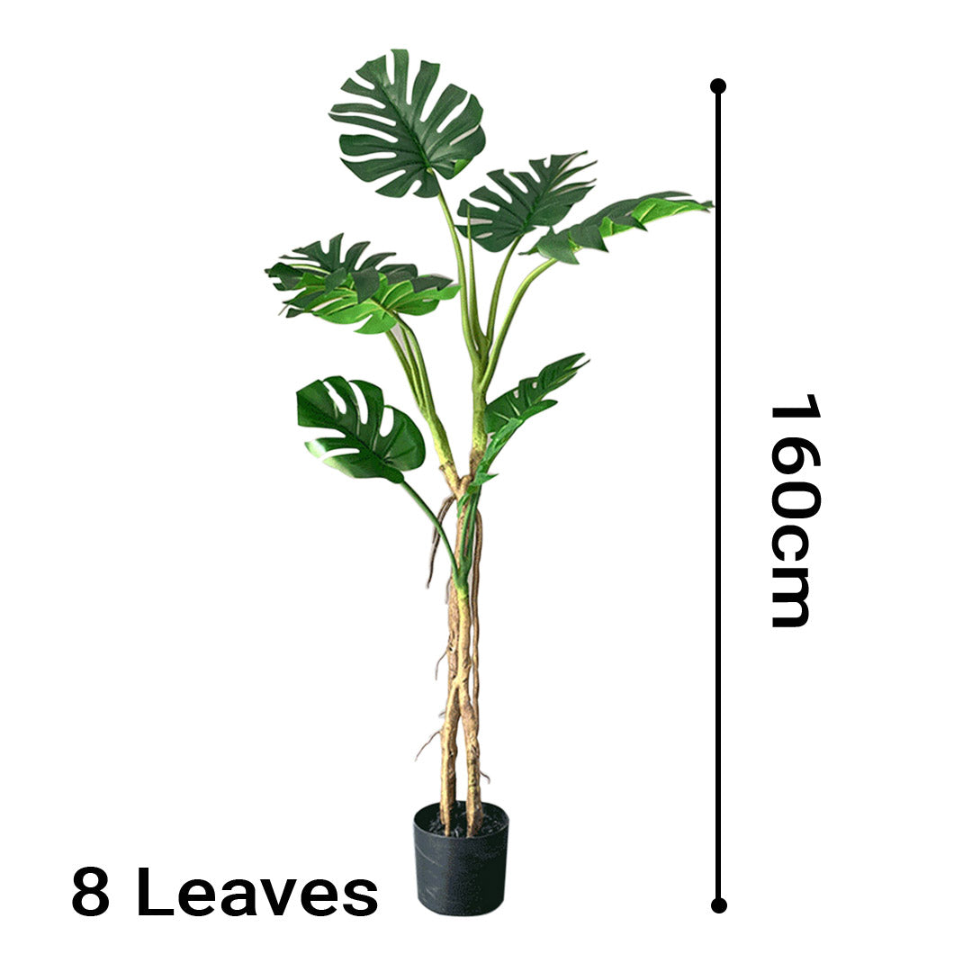 SOGA 160cm Green Artificial Indoor Turtle Back Tree Fake Fern Plant Decorative - Cafe Supply