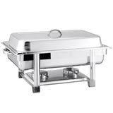 SOGA Triple Tray Stainless Steel Chafing Catering Dish Food Warmer - Cafe Supply
