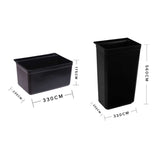 SOGA Food Trolley Large & Small Utility Cart Waste Storage Bin - Cafe Supply