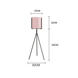 SOGA 80cm Tripod Flower Pot Plant Stand with Pink Flowerpot Holder Rack Indoor Display - Cafe Supply