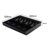 SOGA 2X Black Heavy Duty Cash Drawer Electronic 4 Bills 8 Coins Cheque Slot Tray Pos 410 - Cafe Supply
