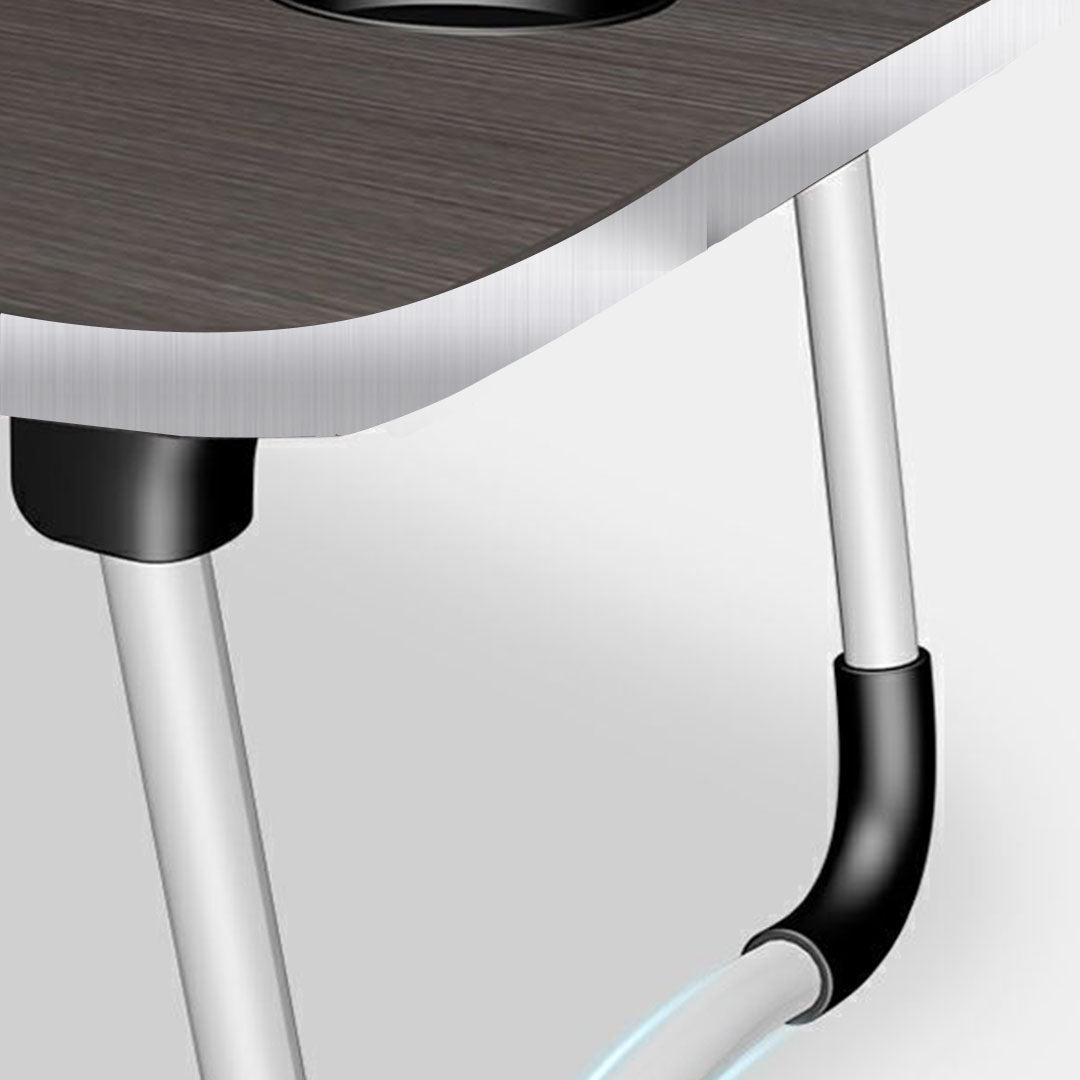 SOGA 2X Black Portable Bed Table Adjustable Foldable Bed Sofa Study Table Laptop Mini Desk Breakfast Tray Home Decor - Cafe Supply
