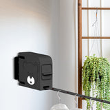 SOGA 2X 160mm Wall-Mounted Clothes Line Dry Rack Retractable Space-Saving Foldable Hanger Black - Cafe Supply