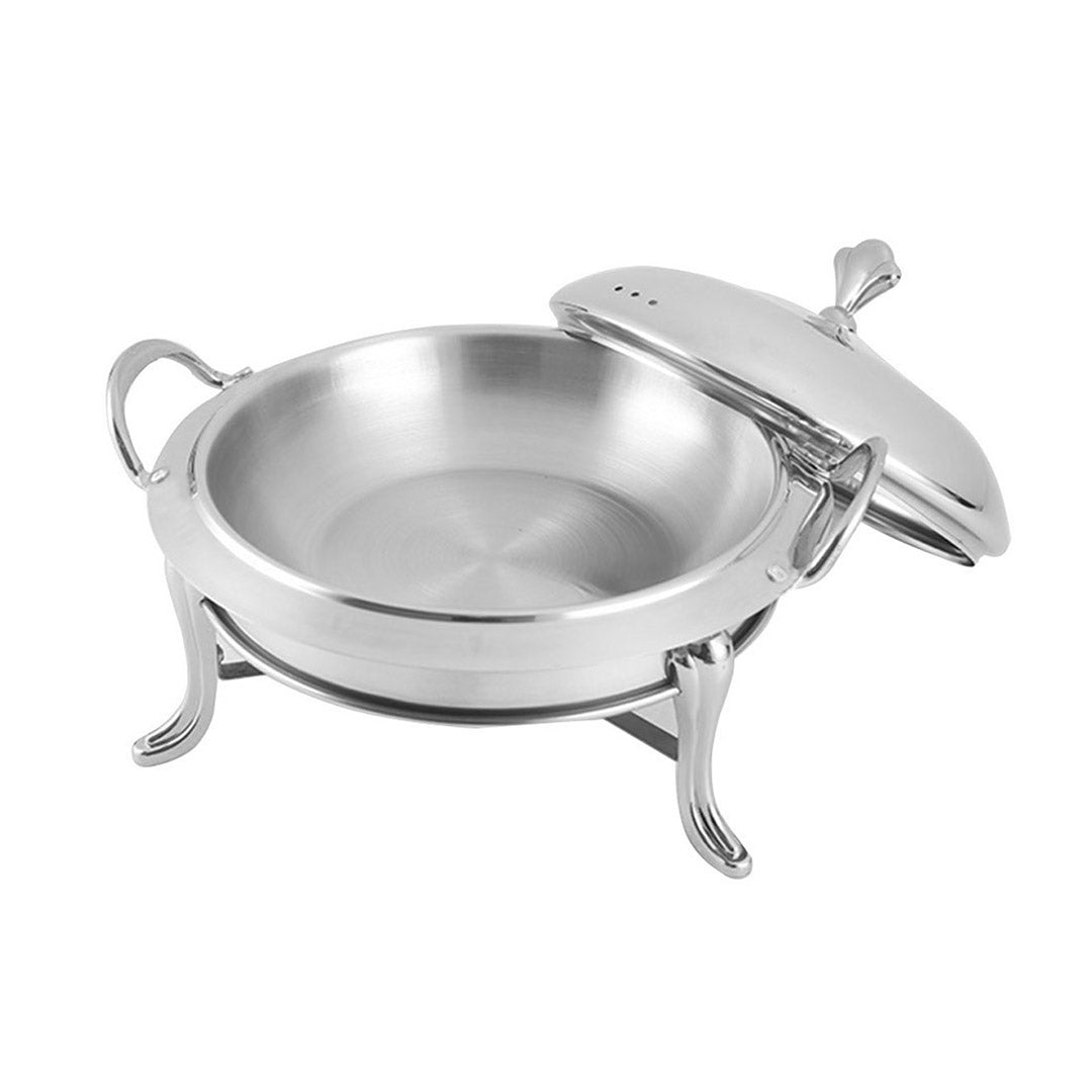 SOGA 4X Stainless Steel Round Buffet Chafing Dish Cater Food Warmer Chafer with Glass Top Lid - Cafe Supply
