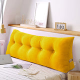 SOGA 2X 180cm Yellow Triangular Wedge Bed Pillow Headboard Backrest Bedside Tatami Cushion Home Decor - Cafe Supply