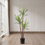 SOGA 2X 150cm Artificial Natural Green Dracaena Yucca Tree Fake Tropical Indoor Plant Home Office Decor - Cafe Supply