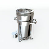 SOGA 2X 11L Round Stainless Steel Soup Warmer Marmite Chafer Full Size Catering Chafing Dish - Cafe Supply