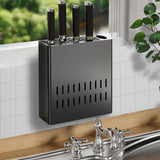 SOGA 2X  Wall Mounted Kitchen Knife Storage Rack Space-Saving Organiser - Cafe Supply