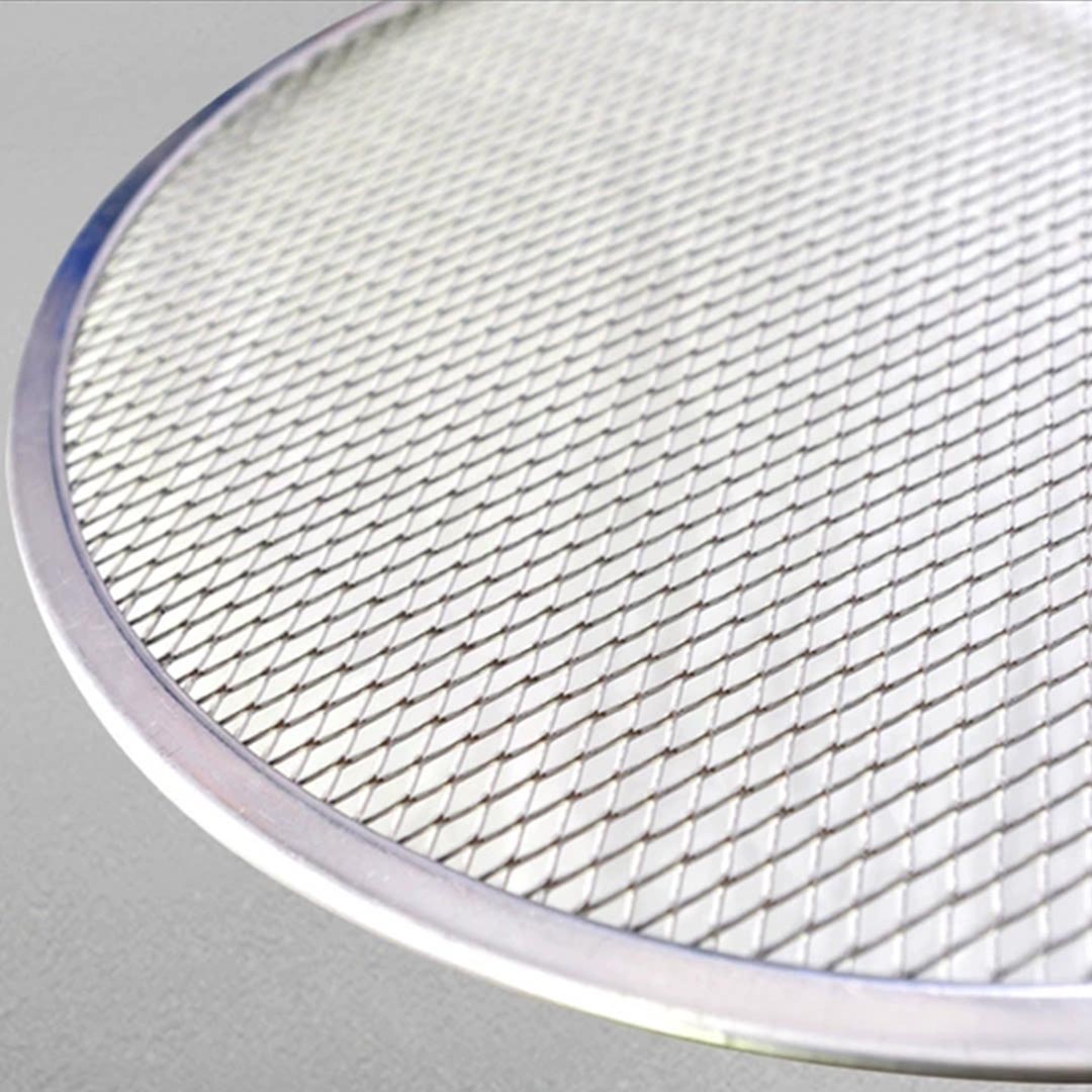 SOGA 2X 8-inch Round Seamless Aluminium Nonstick Commercial Grade Pizza Screen Baking Pan - Cafe Supply
