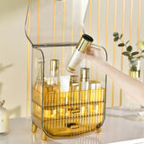 SOGA 2X 3 Tier Golden Yellow Multifunctional Countertop Cosmetic Storage Makeup Perfume Skincare Display Stand Shelf Drawer Type Organiser - Cafe Supply