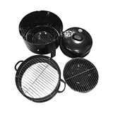 SOGA 2X 3 In 1 Barbecue Smoker Outdoor Charcoal BBQ Grill Camping Picnic Fishing - Cafe Supply