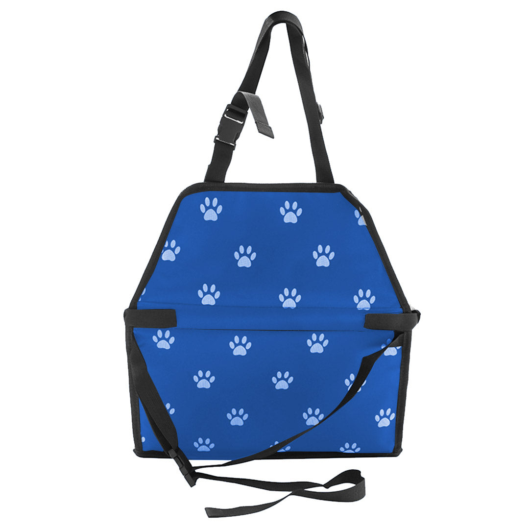 SOGA 2X Waterproof Pet Booster Car Seat Breathable Mesh Safety Travel Portable Dog Carrier Bag Blue - Cafe Supply