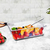 SOGA 150mm Clear Gastronorm GN Pan 1/2 Food Tray Storage Bundle of 6 - Cafe Supply