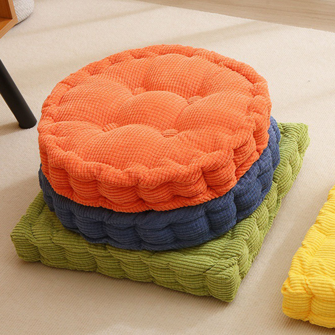 SOGA 2X Orange Round Cushion Soft Leaning Plush Backrest Throw Seat Pillow Home Office Decor - Cafe Supply