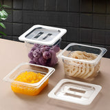 SOGA Clear Gastronorm 1/6 GN Lid Food Tray Top Cover Bundle of 2 - Cafe Supply