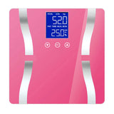 SOGA 2X Glass LCD Digital Body Fat Scale Bathroom Electronic Gym Water Weighing Scales Purple - Cafe Supply