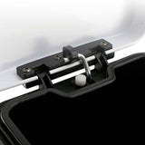 SOGA Foot Pedal Stainless Steel Rubbish Recycling Garbage Waste Trash Bin Square 12L White - Cafe Supply