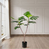 SOGA 2X 90cm Artificial Natural Green Split-Leaf Philodendron Tree Fake Tropical Indoor Plant Home Office Decor - Cafe Supply