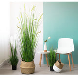 SOGA 4X 120cm Green Artificial Indoor Potted Reed Grass Tree Fake Plant Simulation Decorative