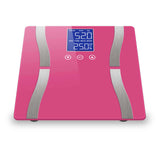 SOGA Glass LCD Digital Body Fat Scale Bathroom Electronic Gym Water Weighing Scales Pink - Cafe Supply