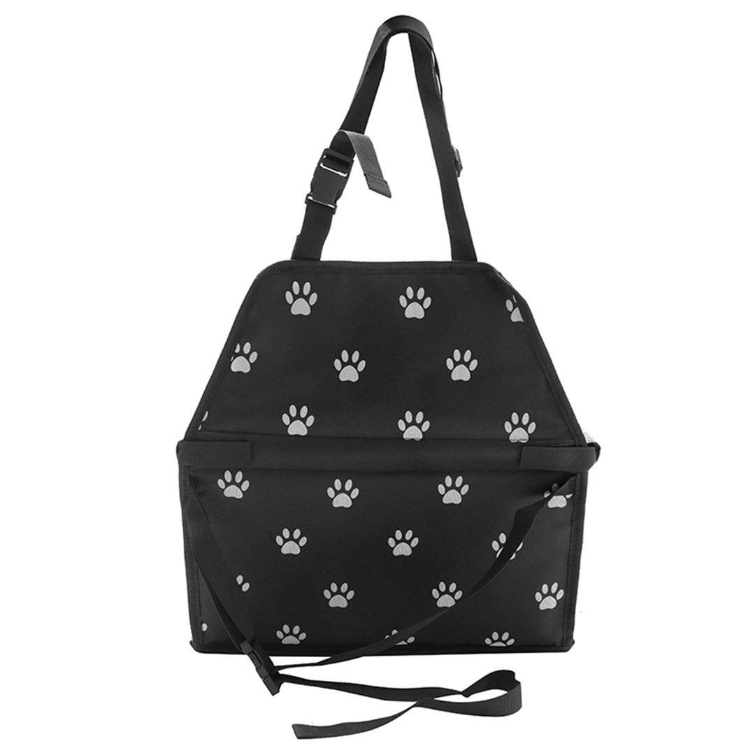 SOGA 2X Waterproof Pet Booster Car Seat Breathable Mesh Safety Travel Portable Dog Carrier Bag Black - Cafe Supply