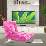 SOGA 4X Floor Recliner Folding Lounge Sofa Futon Couch Folding Chair Cushion Light Pink - Cafe Supply