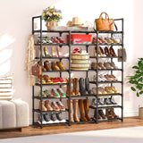 SOGA 21-Shelf Tier Shoe Storage Shelf Space-Saving Caddy Rack Organiser with Handle - Cafe Supply