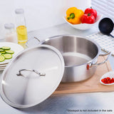 SOGA 50cm Top Grade Stockpot Lid Stainless Steel Stock pot Cover - Cafe Supply