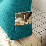 SOGA 2X 180cm Blue Green Triangular Wedge Bed Pillow Headboard Backrest Bedside Tatami Cushion Home Decor - Cafe Supply