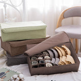 SOGA 2X Coffee Flip Top Underwear Storage Box Foldable Wardrobe Partition Drawer Home Organiser - Cafe Supply