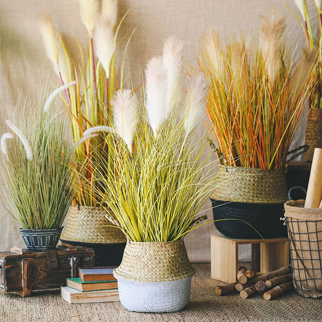 SOGA 4X 137cm Artificial Indoor Potted Reed Bulrush Grass Tree Fake Plant Simulation Decorative