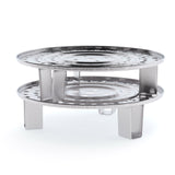 SOGA 2X 43cm Stainless Steel Steamer Insert Stock Pot Steaming Rack Stockpot Tray - Cafe Supply