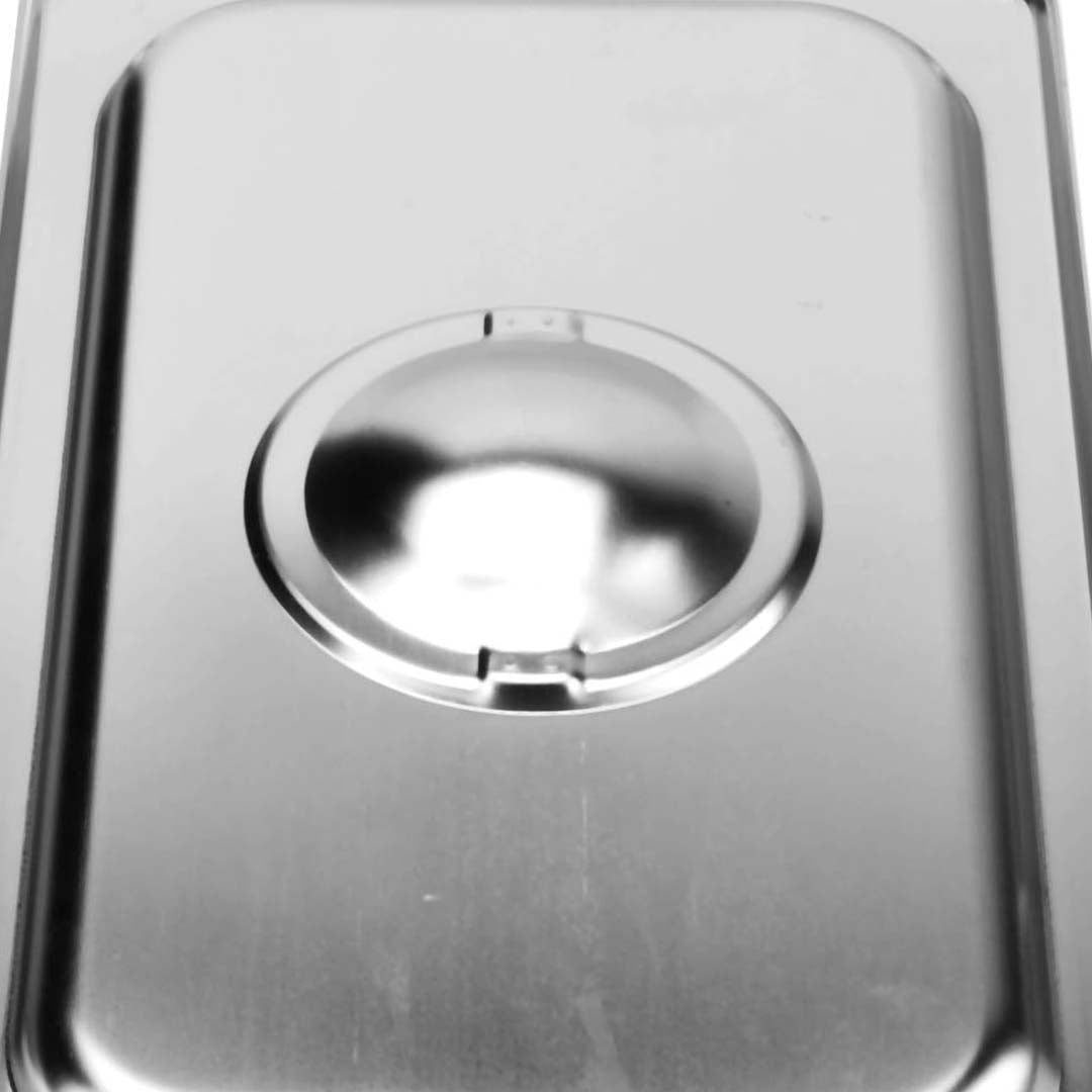 SOGA 2X Gastronorm GN Pan Lid Full Size 1/3 Stainless Steel Tray Top Cover - Cafe Supply