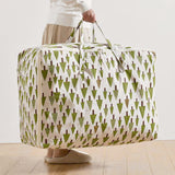 SOGA 2X Green Pine Tree  Medium Storage Luggage Bag Double Zipper Foldable Travel Organiser Essentials - Cafe Supply