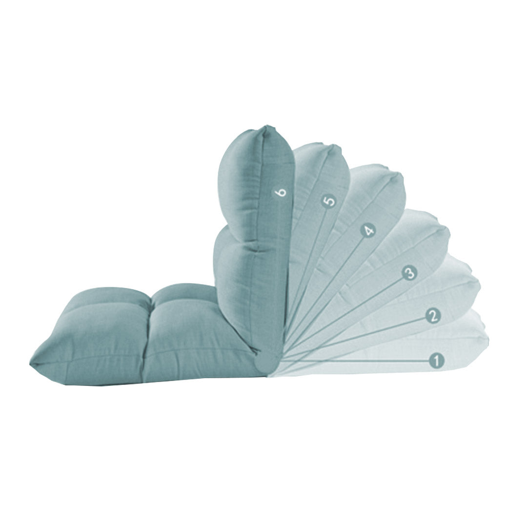 SOGA Lounge Floor Recliner Adjustable Lazy Sofa Bed Folding Game Chair Mint Green - Cafe Supply
