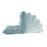 SOGA Lounge Floor Recliner Adjustable Lazy Sofa Bed Folding Game Chair Mint Green - Cafe Supply